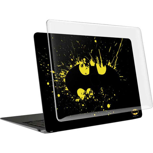 DC Comics Batman Logo Yellow Splash MacBook Air 15in (2023-2025) Case plus Skin